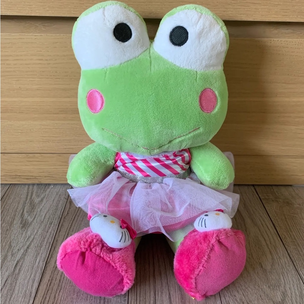 Build-A-Bear Frog Plush with Pink Tutu